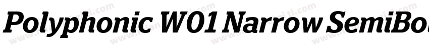 Polyphonic W01 Narrow SemiBold字体转换